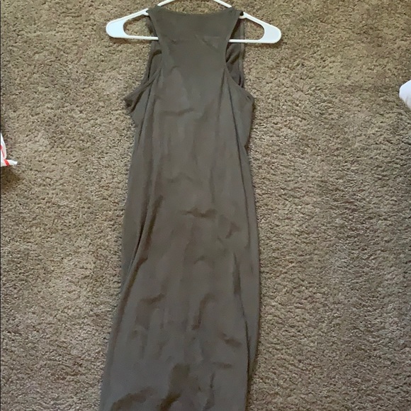 Olive Green Dress - Picture 2 of 3